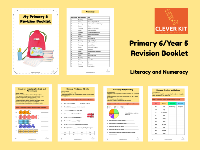 Primary 6 Revision Booklet – Numeracy & Literacy (NI Curriculum)