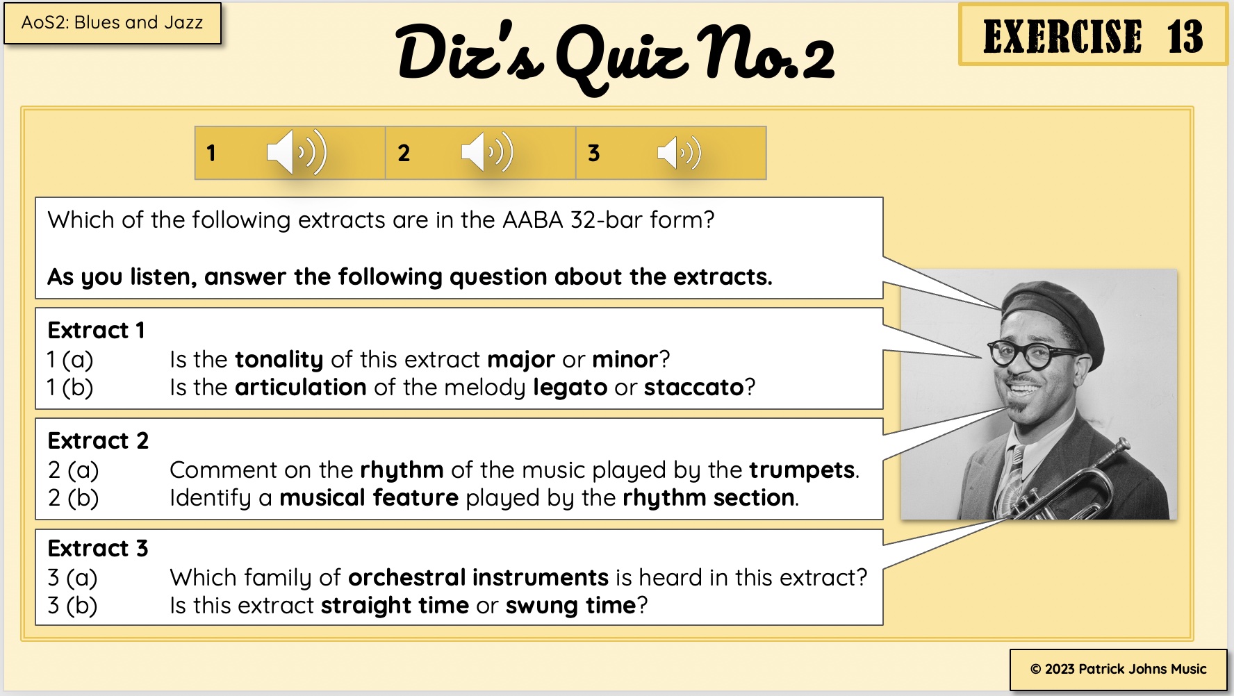 Eduqas GCSE Music AoS2 Blues and Jazz Teaching Resources