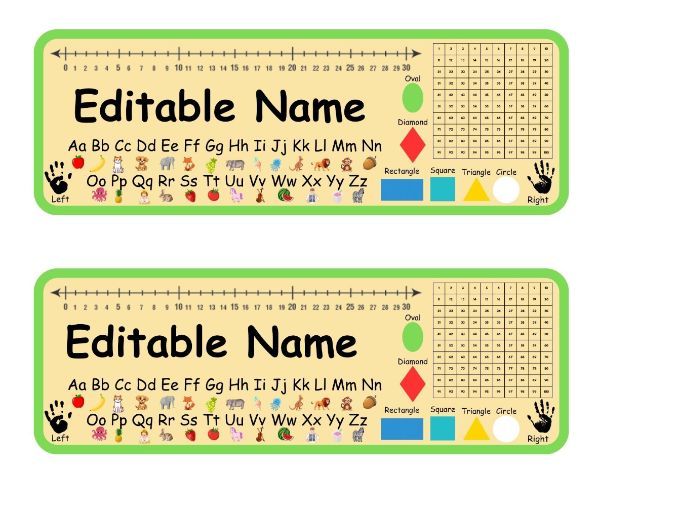 Editable Desk Name Tags - Customise in Canva Back to School