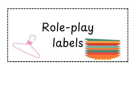 Role Play Area Resource Labels