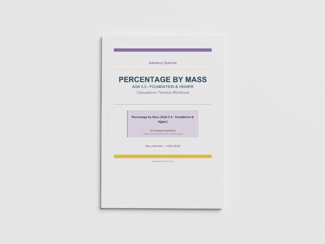 Percentage by Mass of Elements - AQA GCSE Chemistry Practice Book