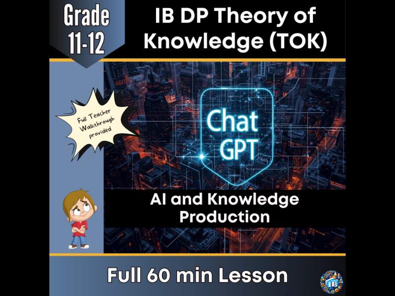 IB DP Theory of Knowledge (TOK): AI and Knowledge Production – Full Lesson 2026