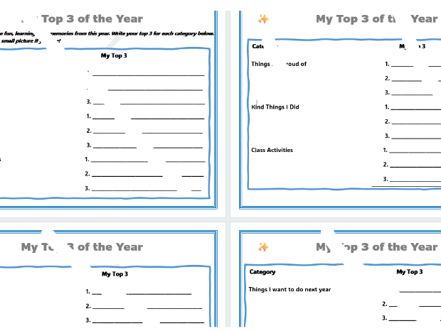 My Top 3 of the Year