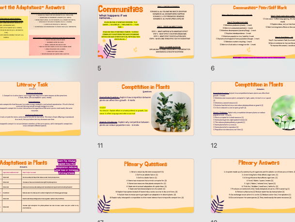Paper 2 Revision/Short Version/AQA/Biology/Combined Science/Adaptations/Interdependence/Competition