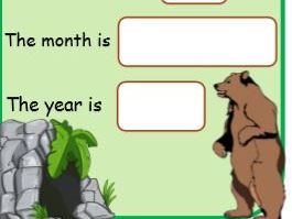 Bear Themed Class Calendar