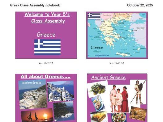 Greek Assembly Notebook