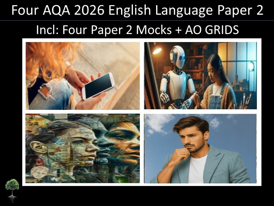 Four AQA 2026 GCSE English Language Paper 2 Mocks | AO Grids