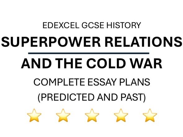 Cold War Essay Plans - Edexcel History GCSE