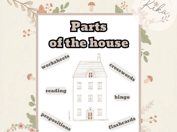 Parts of the House – Rooms & Home Vocabulary | ESL Worksheets, Flashcards & Bingo