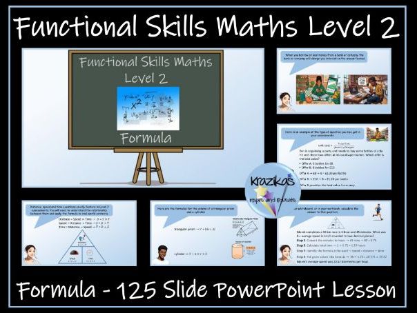 Formula PowerPoint Lesson - Level 2 Maths Functional Skills
