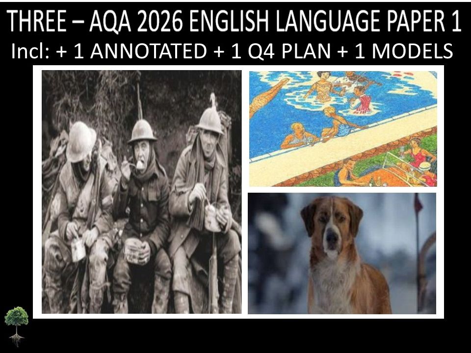 THREE - AQA PAPER 1 | 2026 FULL MOCKS | ANNOTATED | Q4 PLAN | MODELS