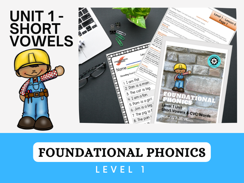 Short Vowels and CVC Words Phonics Unit Teaching Resources