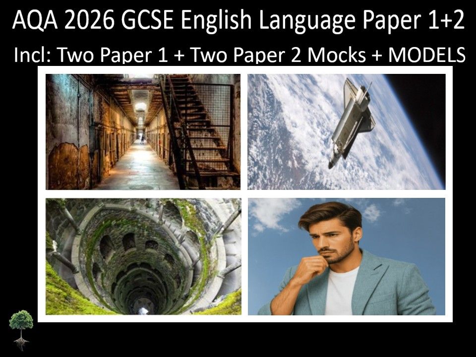 Four AQA 2026 GCSE English Language Paper 1 + 2 Mocks | Models