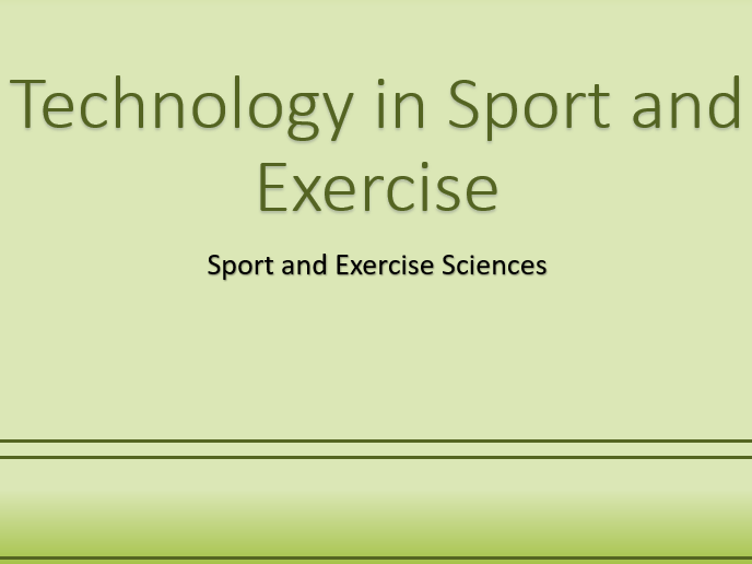 Sport and Exercise Sciences Teaching Resources TES