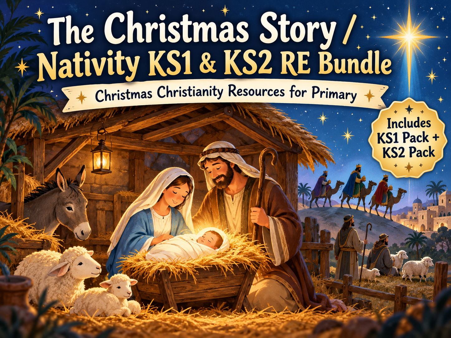 The Christmas Story / Nativity KS1 & KS2 RE Bundle | Christmas Christianity Resources