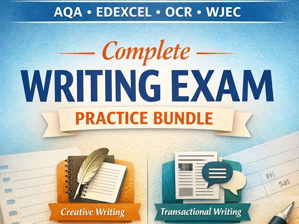GCSE Writing Exam Practice Pack – AO5 & AO6 Mastery for AQA, Edexcel, OCR, WJEC (Creative, Transactional & Real‑World Writing)