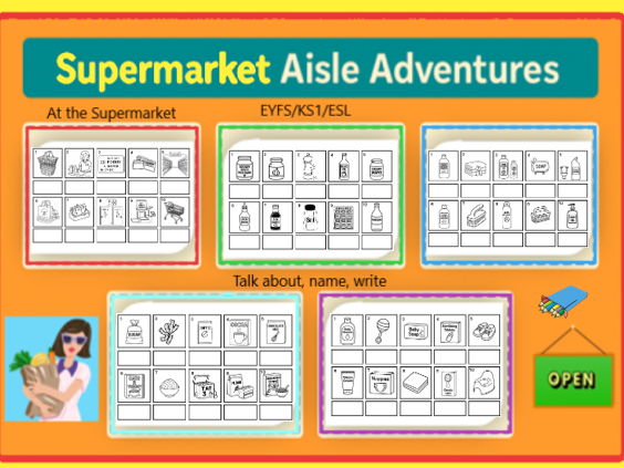 At the Supermarket Aisle by Aisle Labelling