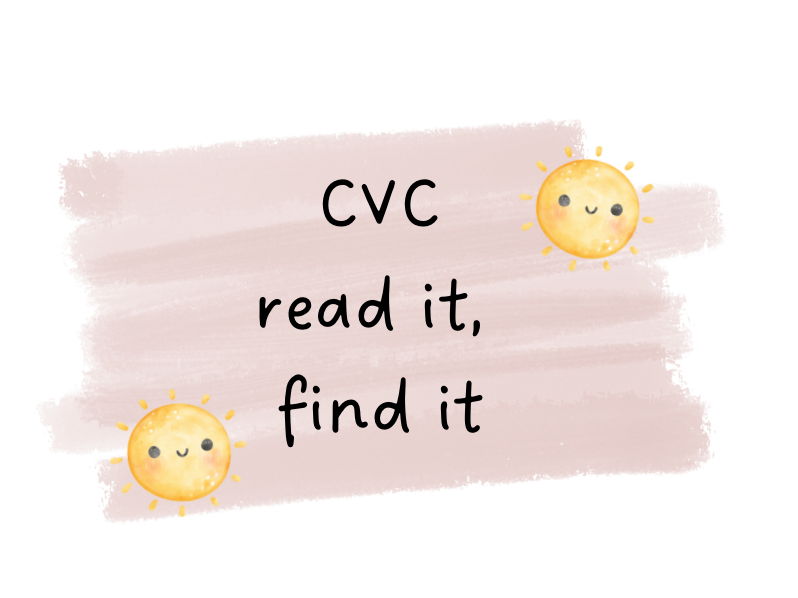 CVC read it, find it