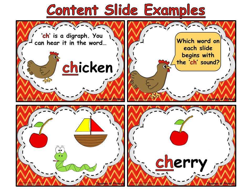 The 'ch' Sound Animated PowerPoint presentation and worksheet