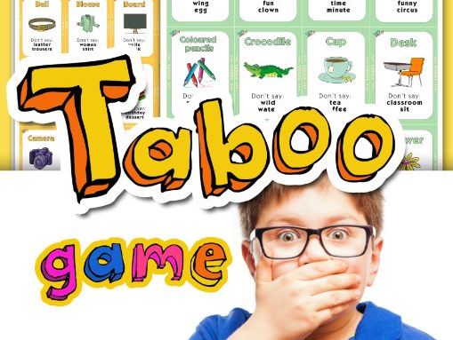 Taboo Speaking Game for ESL Kids | Elementary Vocabulary Activity