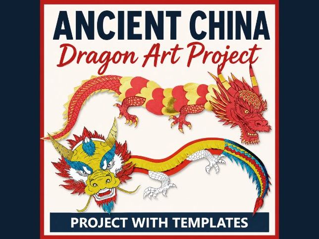 Ancient China Dragon Art Project with Printable Templates