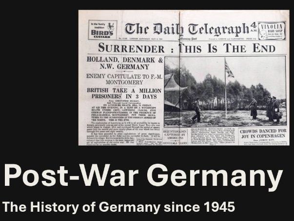 Fully Resourced Berlin Wall Lessons (East & West Germany) - Worksheets, Videos and Slides Included