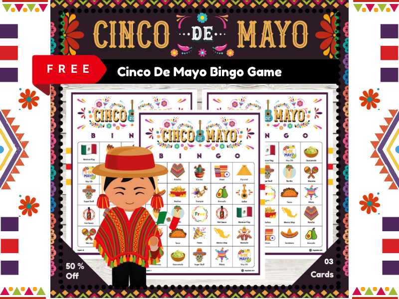 Cinco De Mayo Bingo Game Cards : The perfect party Game | Free Version