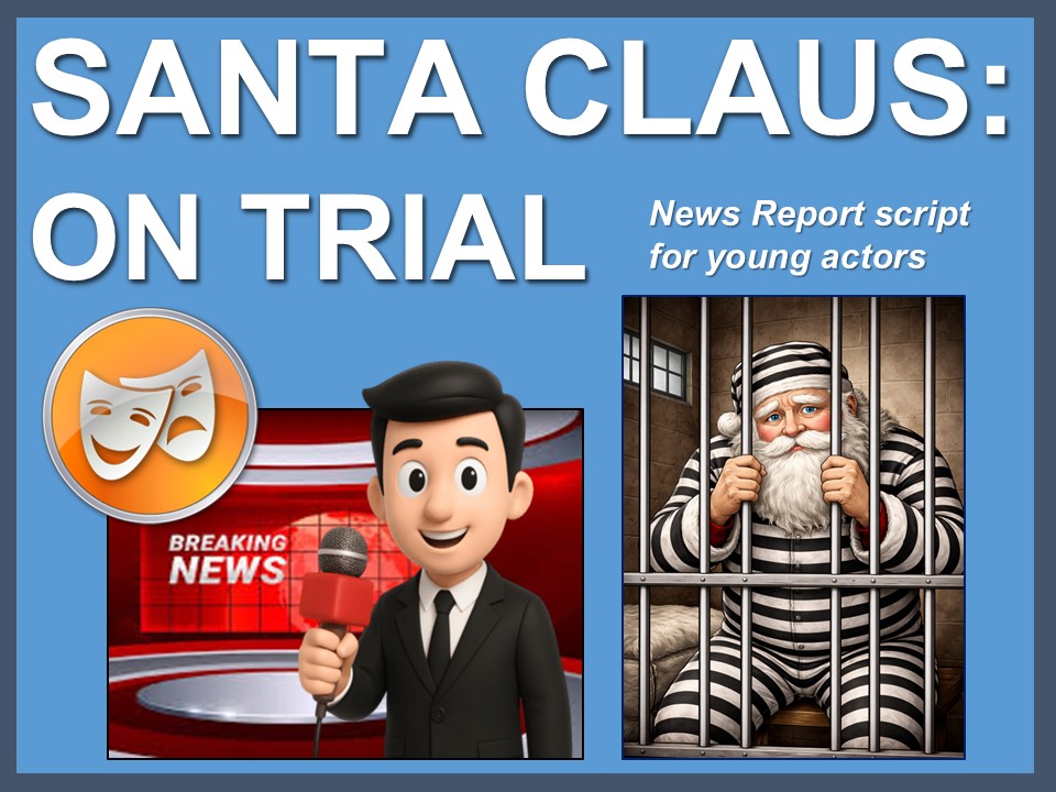 Santa on Trial: News report script for young actors