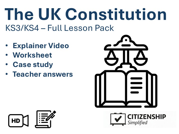 The UK Constitution - KS3/KS4 - Pack