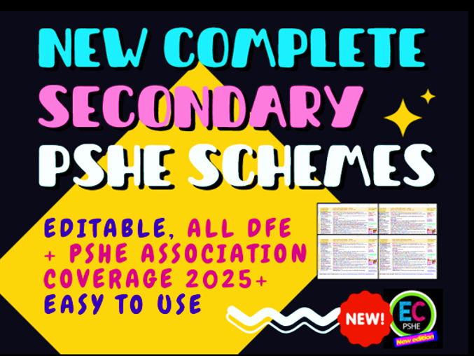 PSHE Planning KS3 KS4 2025