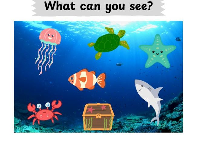 Under the sea writing activity