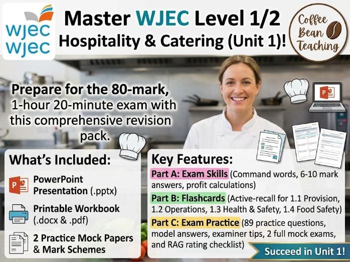 Hospitality and Catering WJEC Full Revision Deck