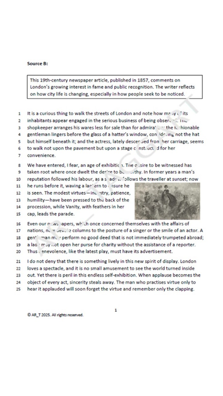 One AQA 2026 English Language Paper 2 Mock | AO Grids - (inf ...