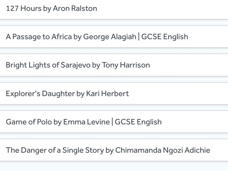 Paper 1 GCSE English
