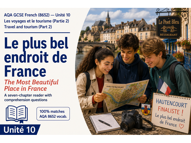 GCSE FRENCH: AQA 8652 New GCSE - Les voyages et le tourisme (PART 2) - AQA New SPEC