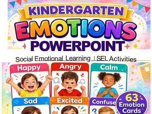 Kindergarten Emotions PowerPoint | Social Emotional Learning Feelings Activity