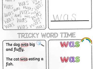 Phase 3 Tricky Words Spelling Activity