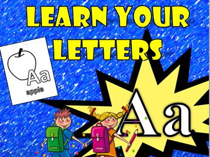 Letters Learn Your ABC's A-Z Worksheets: Great to color and learn sight words!