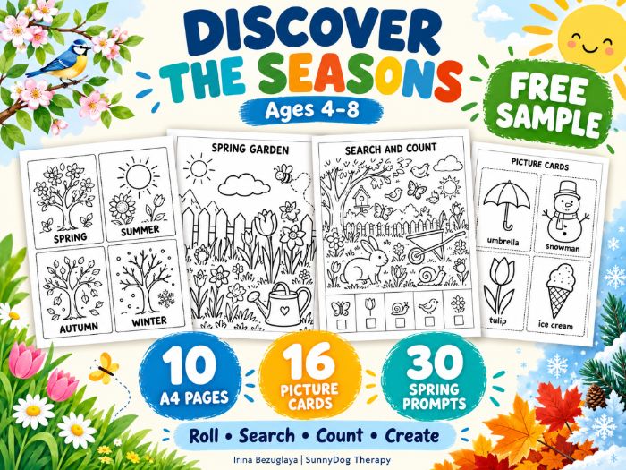 Discover the Seasons – FREE Sample Pack for Ages 4–8