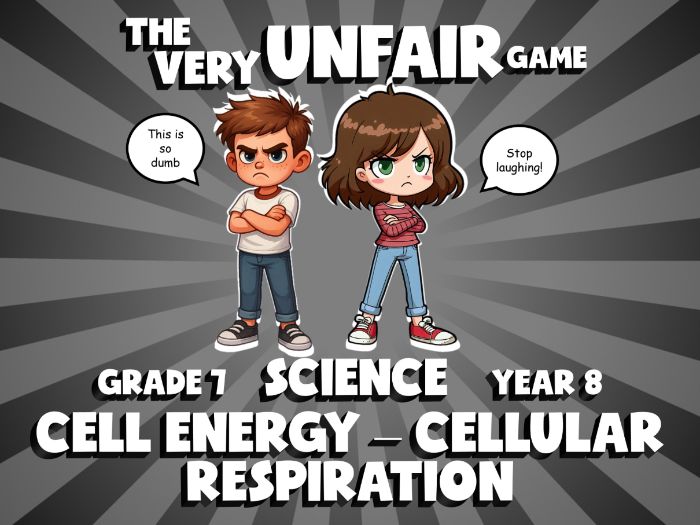 Cell Energy – Cellular Respiration VERY UNFAIR GAME | No-Prep Year 8 Science Review Activity