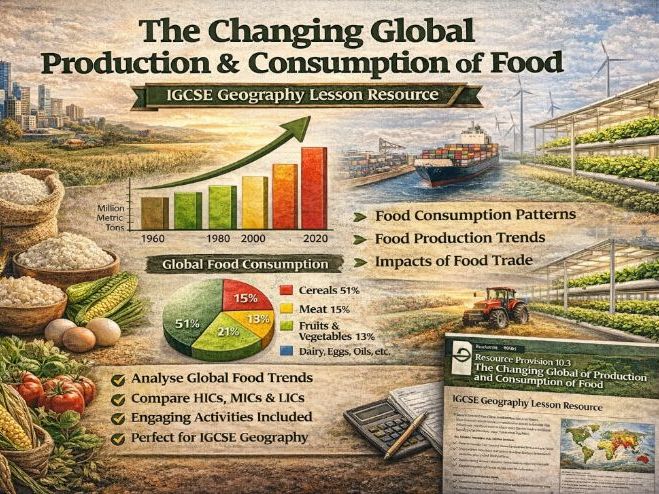 The Global Patterns of Food Supply and Demand  - First exams 2027 - Resource Provision