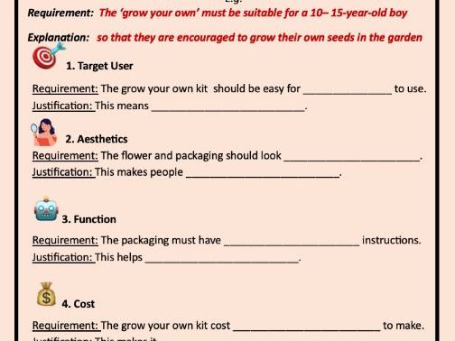 DT - Paper Making - Specification fill in the gaps