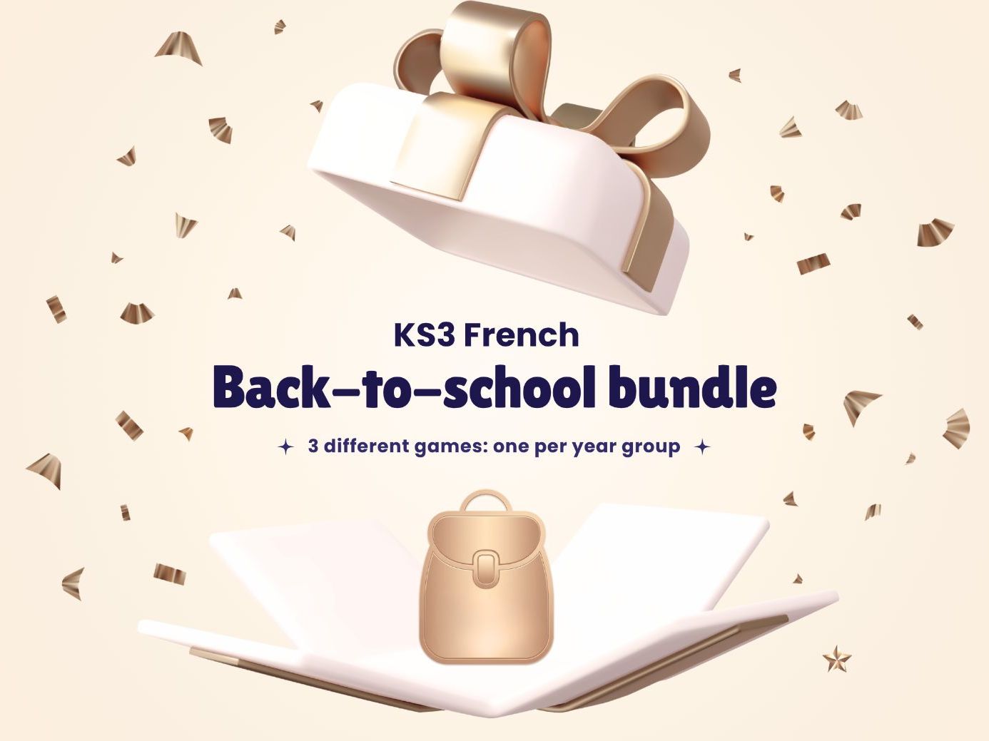 Back-to-school games bundle – KS3 French (Years 7, 8 and 9)