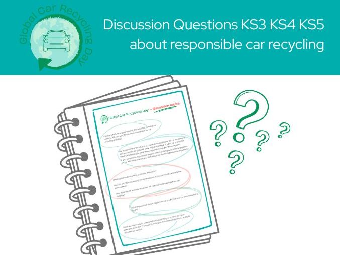 Global Car Recycling Day Discussion KS3 KS4 KS5 Questions