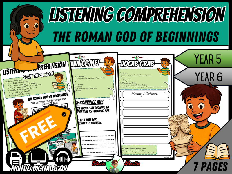 The Roman God of Beginnings | Listening Comprehension | Year 5/6