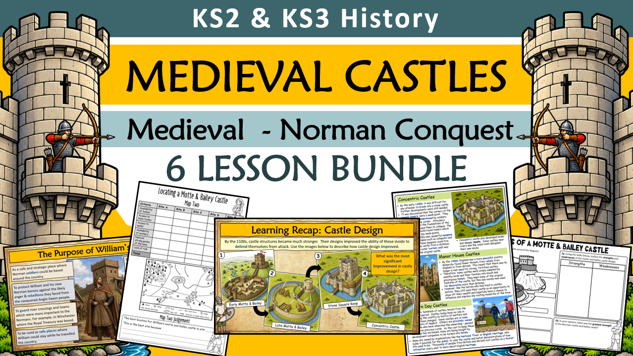 Medieval Castles - 6 LESSON BUNDLE
