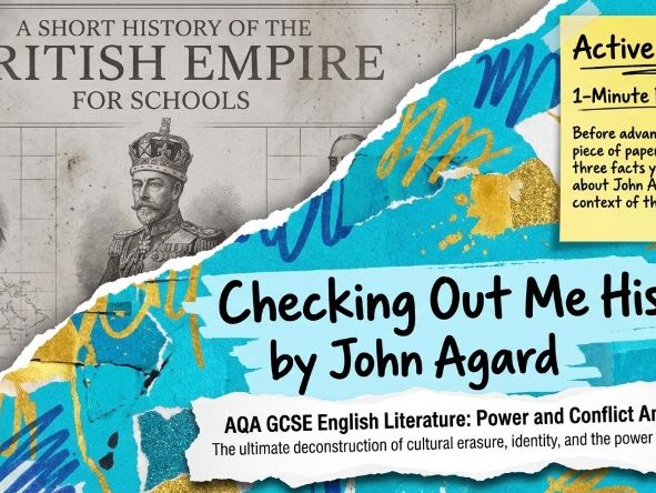 Checking Out Me History by John Agard | AQA Power and Conflict Anthology | GCSE