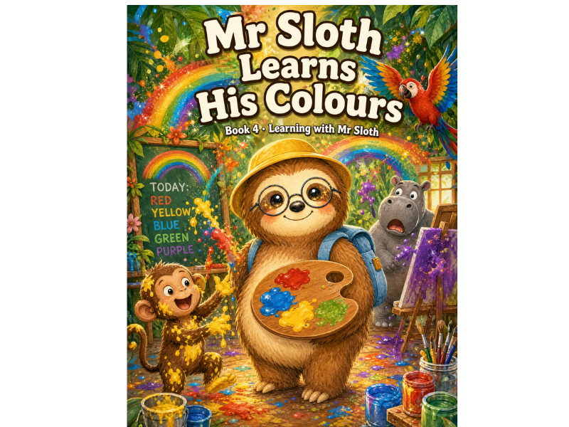 Learning with Mr Sloth: Colours | EYFS KS1 Year 1 Year 2 | Colour Recognition Art Science | 5-Lesson