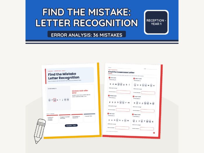Find the Mistake: Letter Recognition