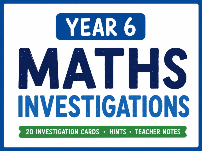 20 Maths Investigations for Year 6